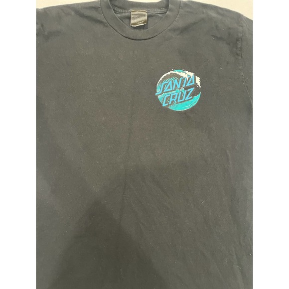 Santa Cruz Skateboards Logo Graphic T-Shirt Waves Optima Tag BoysSize M - Picture 3 of 7